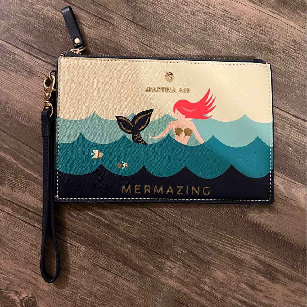 Spartina 449 mermaid “Mermaizing” wristlet